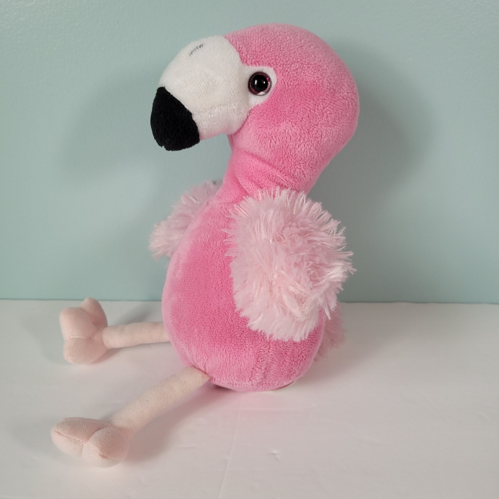 Pink Flamingo Plush The Petting Zoo 12" inch 2017 shelf sitting Stuffed Animal